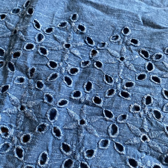 Denim Hippie Crop Top - Picture 5 of 9